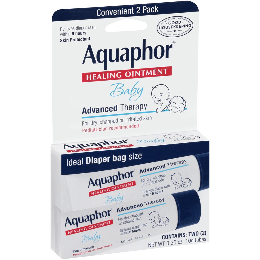 slide 3 of 6, Aquaphor Baby Advanced Therapy Healing Ointment Skin Protectant .35 oz. Tubes, 0.7 oz