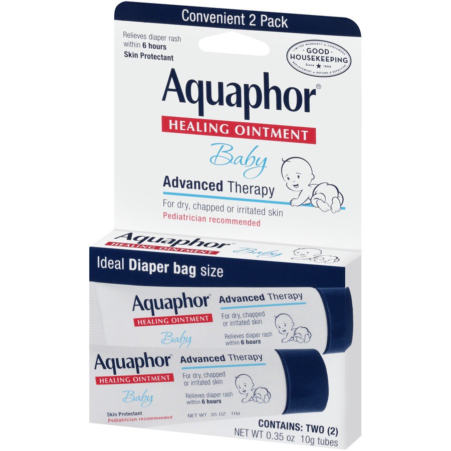 slide 2 of 6, Aquaphor Baby Advanced Therapy Healing Ointment Skin Protectant .35 oz. Tubes, 0.7 oz