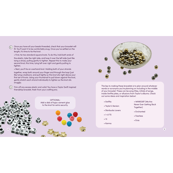 slide 2 of 3, Chartwell Unofficial Taylor Swift Friendship Bracelet Beading Kit, Kit Of 1,000 Pieces, 1 ct