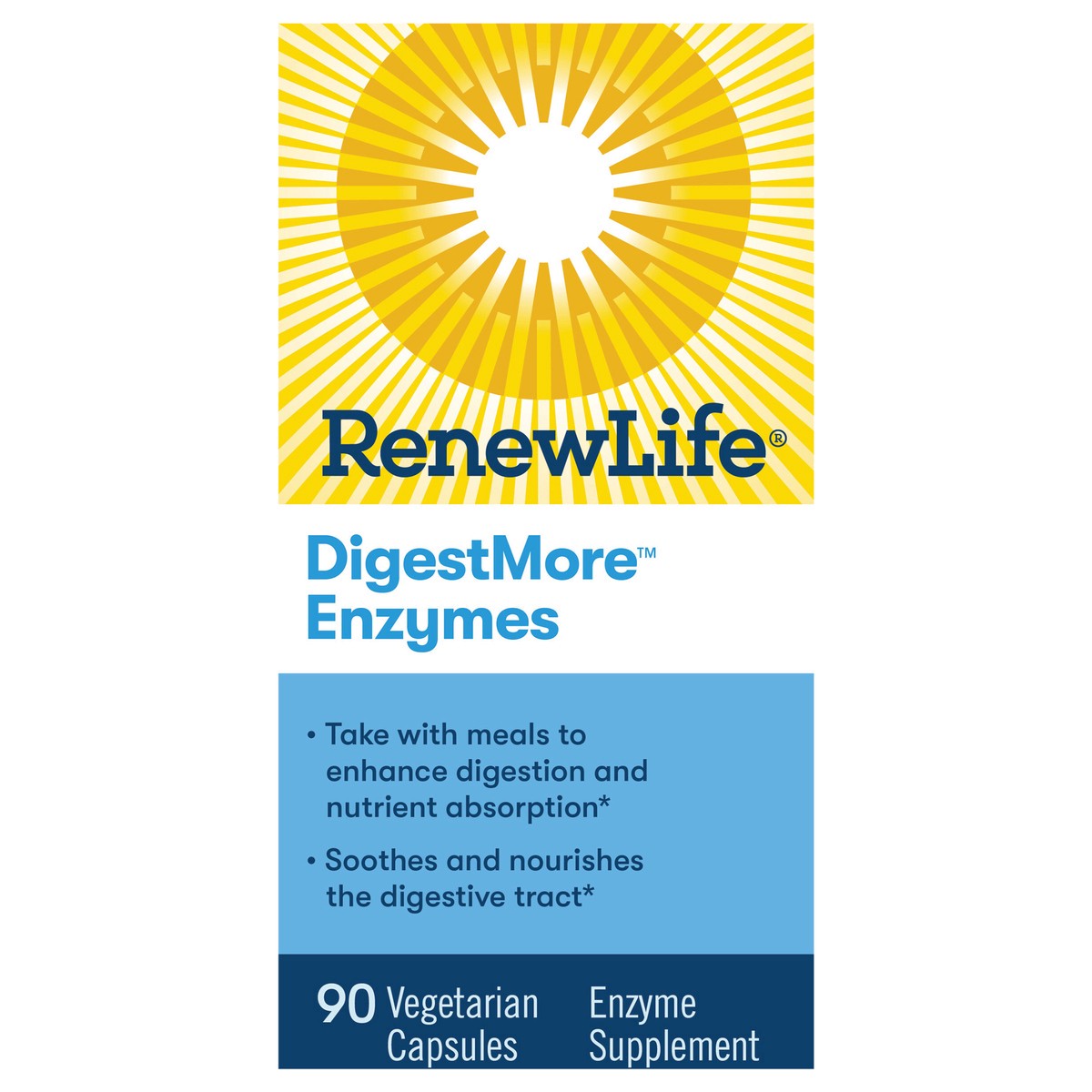 slide 1 of 5, Renew Life DigestMore Enzymes Supplement for Digestion, 90 Vegetarian Capsules, 90 ct