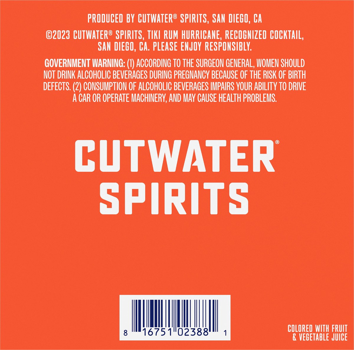 slide 11 of 11, Cutwater Spirits Hurricane 4 Pack, 12 fl oz Cans, 4 ct