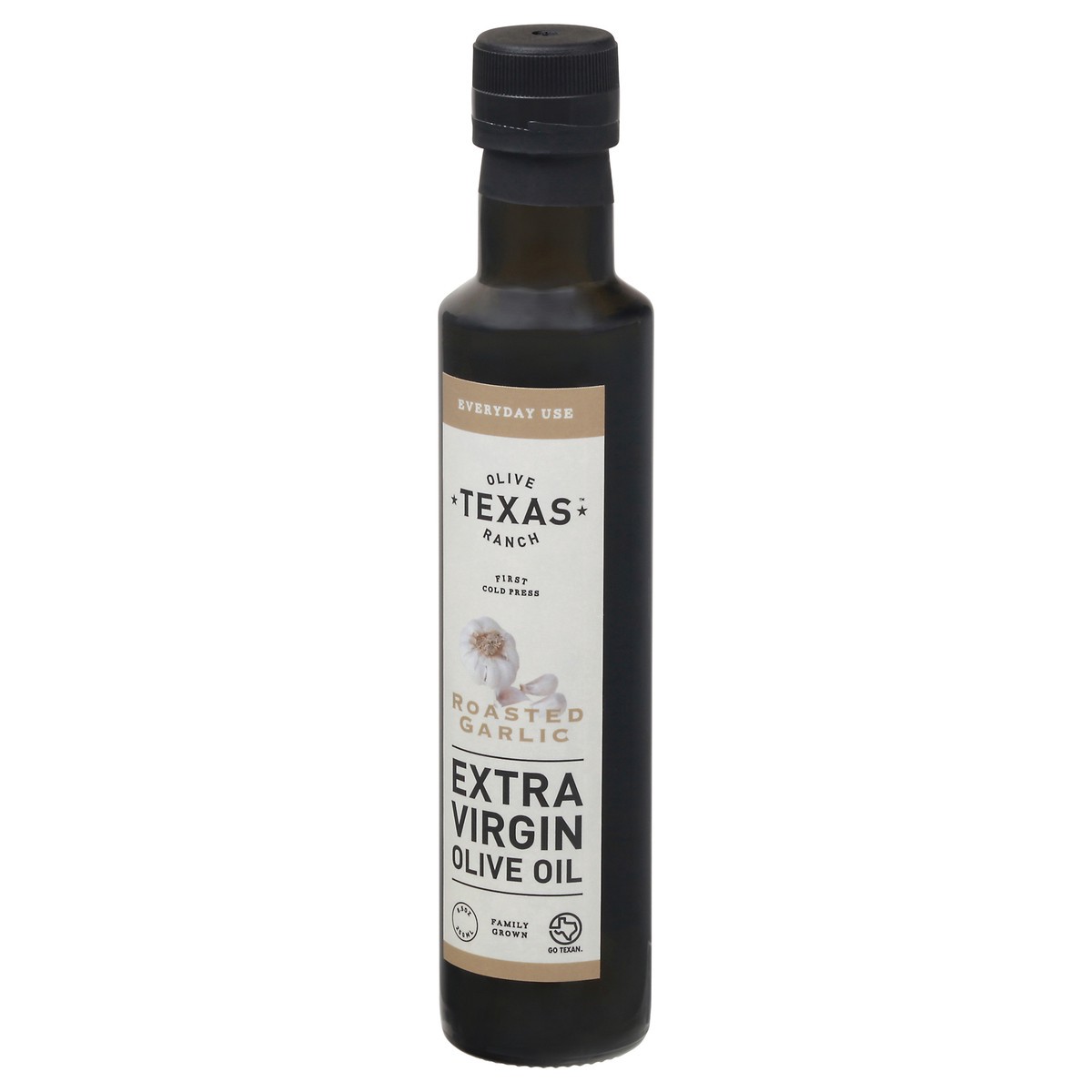 slide 6 of 9, Texas Olive Ranch Extra Virgin Roasted Garlic Olive Oil 8.5 oz, 8.5 oz