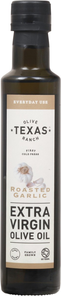 slide 4 of 9, Texas Olive Ranch Extra Virgin Roasted Garlic Olive Oil 8.5 oz, 8.5 oz