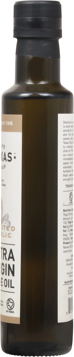 slide 8 of 9, Texas Olive Ranch Extra Virgin Roasted Garlic Olive Oil 8.5 oz, 8.5 oz
