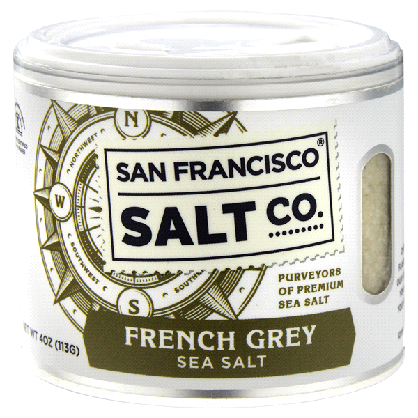 slide 1 of 1, San Francisco Salt Co. Sea Salt French Grey Stackable, 4 oz