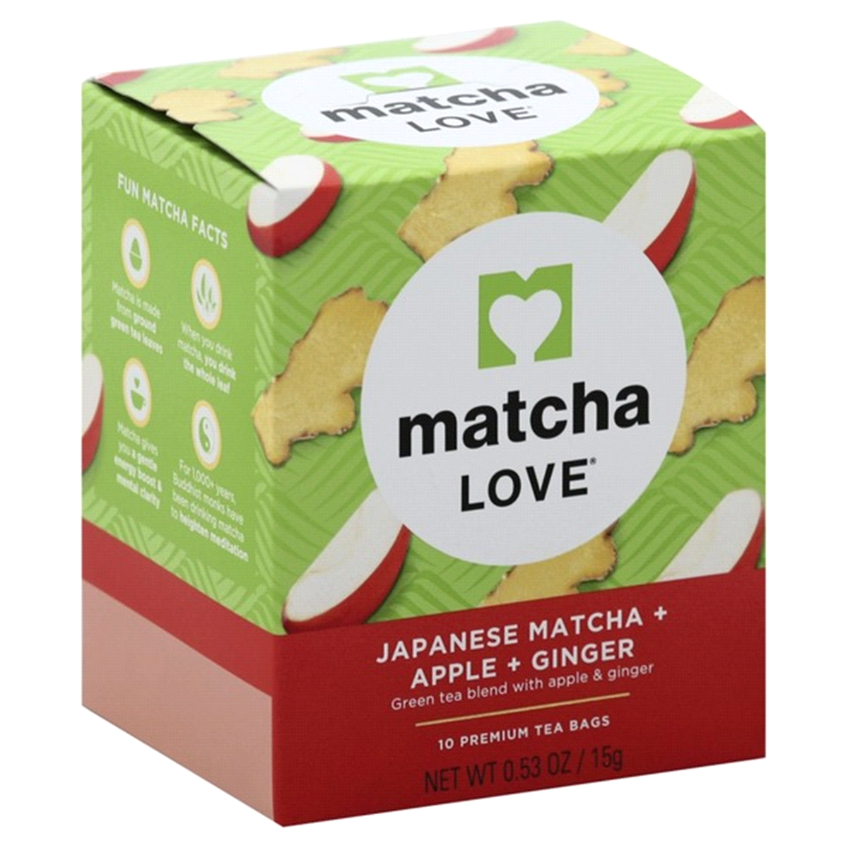 slide 1 of 1, Matcha Love Apple Ginger Japanese Green Tea with Real Matcha, 10 ct