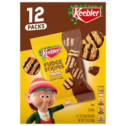 Keebler Minis Fudge Strips 12 - 1 oz Pouches