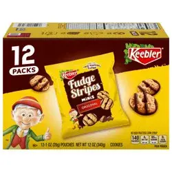 Keebler Fudge Stripes Minis Original Cookies - 12ct