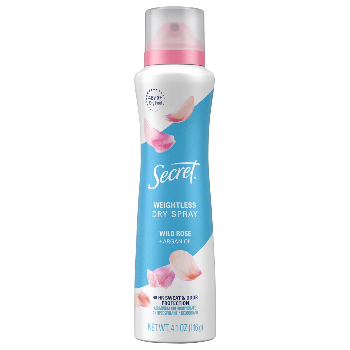 slide 1 of 2, Secret Dry Spray Antiperspirant Deodorant, Wild Rose and Argan Oil, 4.1oz, 4.1 oz