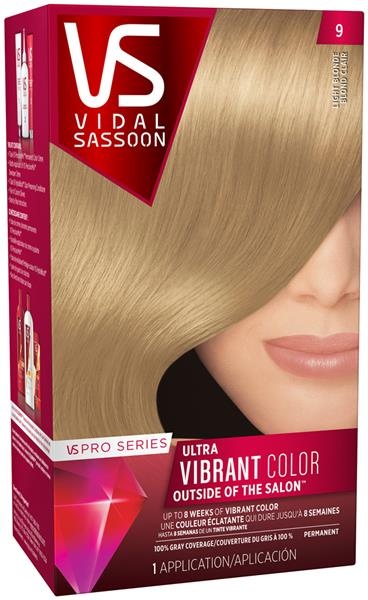 slide 1 of 1, Vidal Sassoon Pro Series Ight Blonde Hair Color, 9 liter