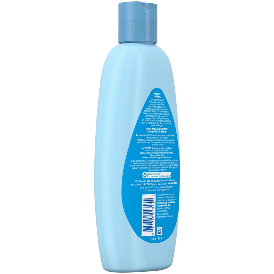 slide 2 of 6, Johnson's No More Tangles Extra Conditioning Toddler Shampoo, 13 fl oz