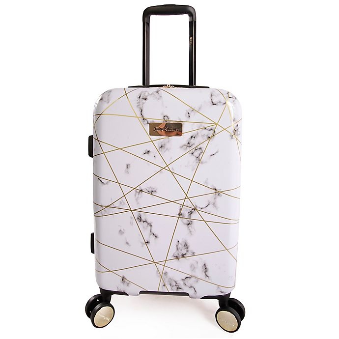 slide 2 of 8, Juicy Couture Vivian Hardside Spinner Carry On Luggage - Marble, 21 in