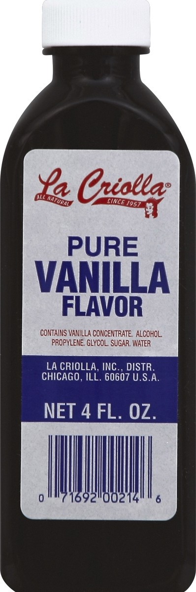 slide 1 of 2, La Criolla Vanilla Flavor 4 oz, 4 oz