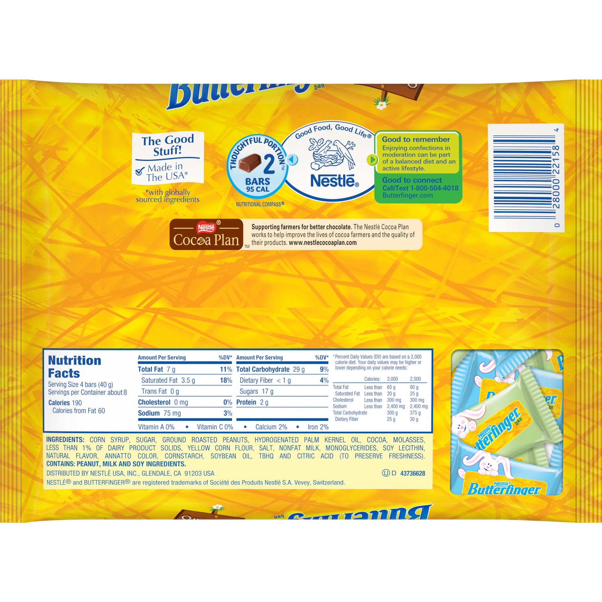 slide 2 of 6, Nestlé butterfinger easter minis bag, 11 oz