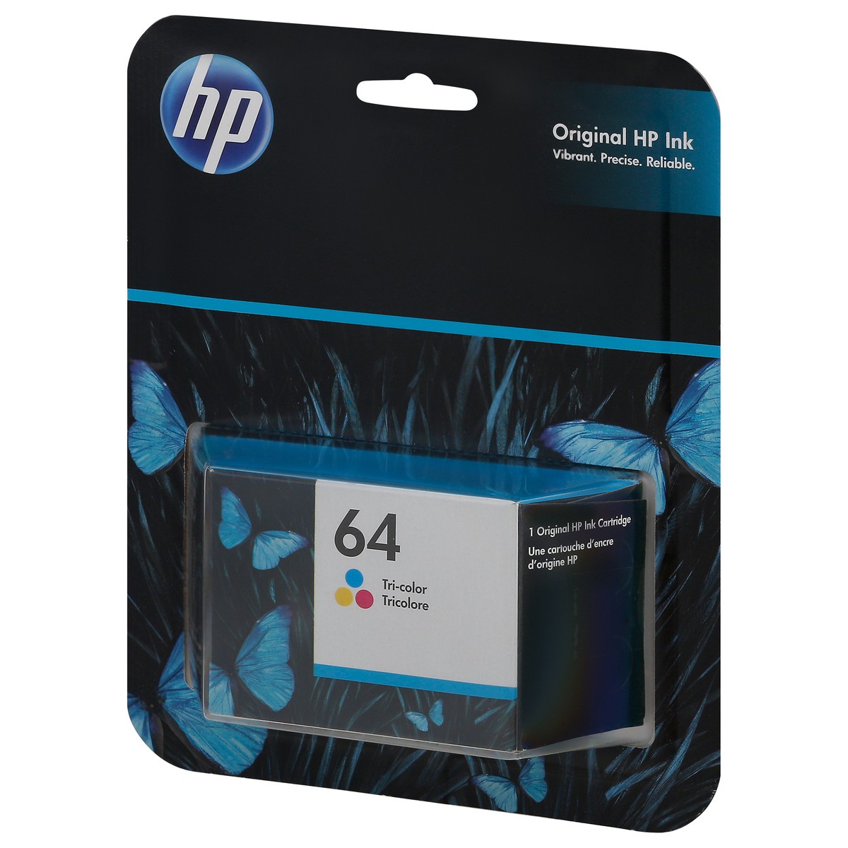 slide 4 of 11, HP 64 Tri-Color Original Ink Cartridge 1 ea, 1 ct