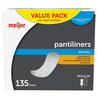 slide 11 of 21, Meijer Pantiliners, Regular, Unscented, 135 ct