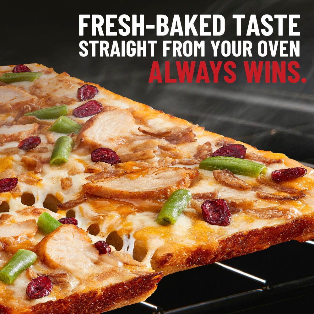 slide 2 of 5, DiGiorno Frozen Pizza Thanksgiving Pizza Detroit Style Crust, 20.6 oz