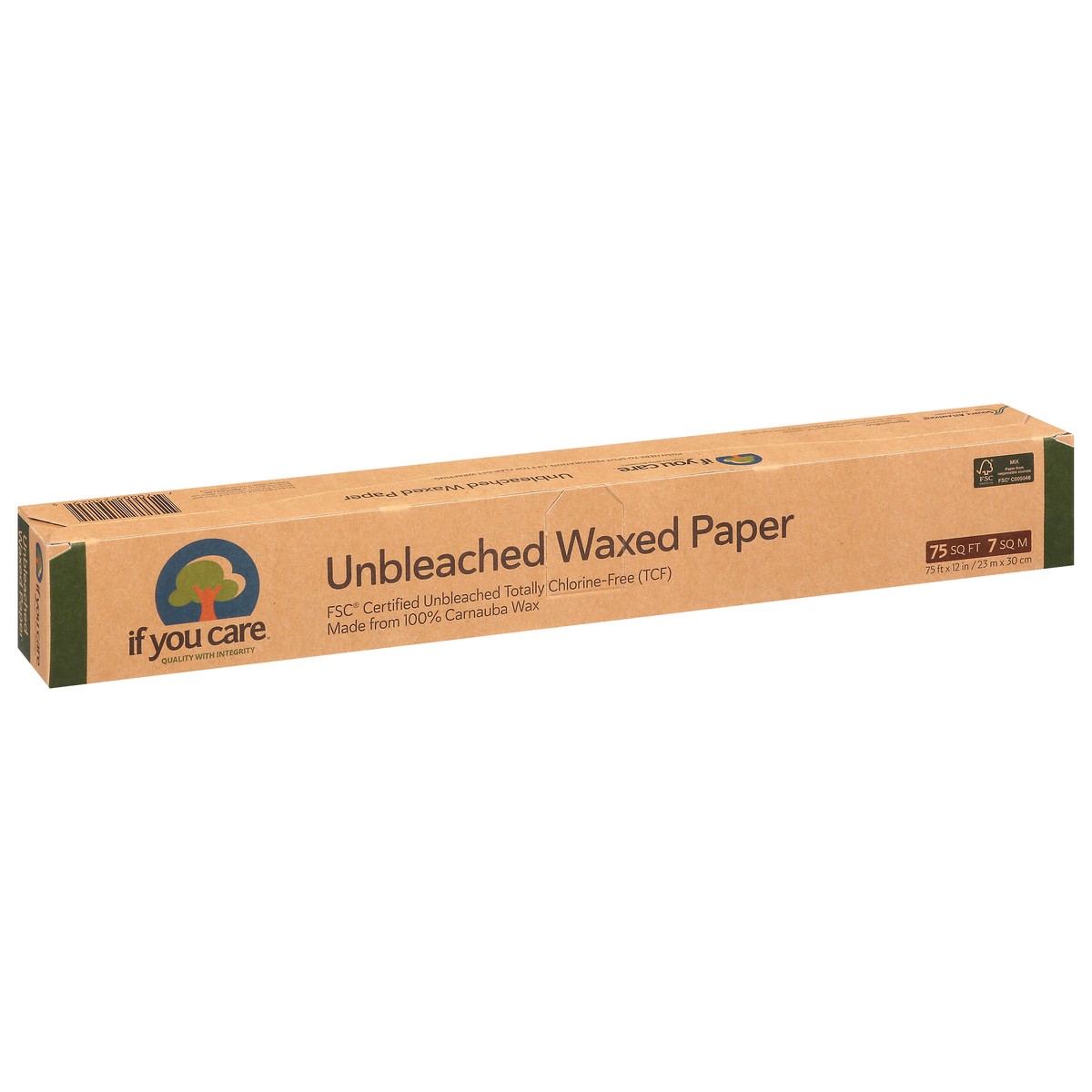 slide 6 of 10, If You Care Unbleached Totally Chlorine-Free Waxed Paper, 1 ct