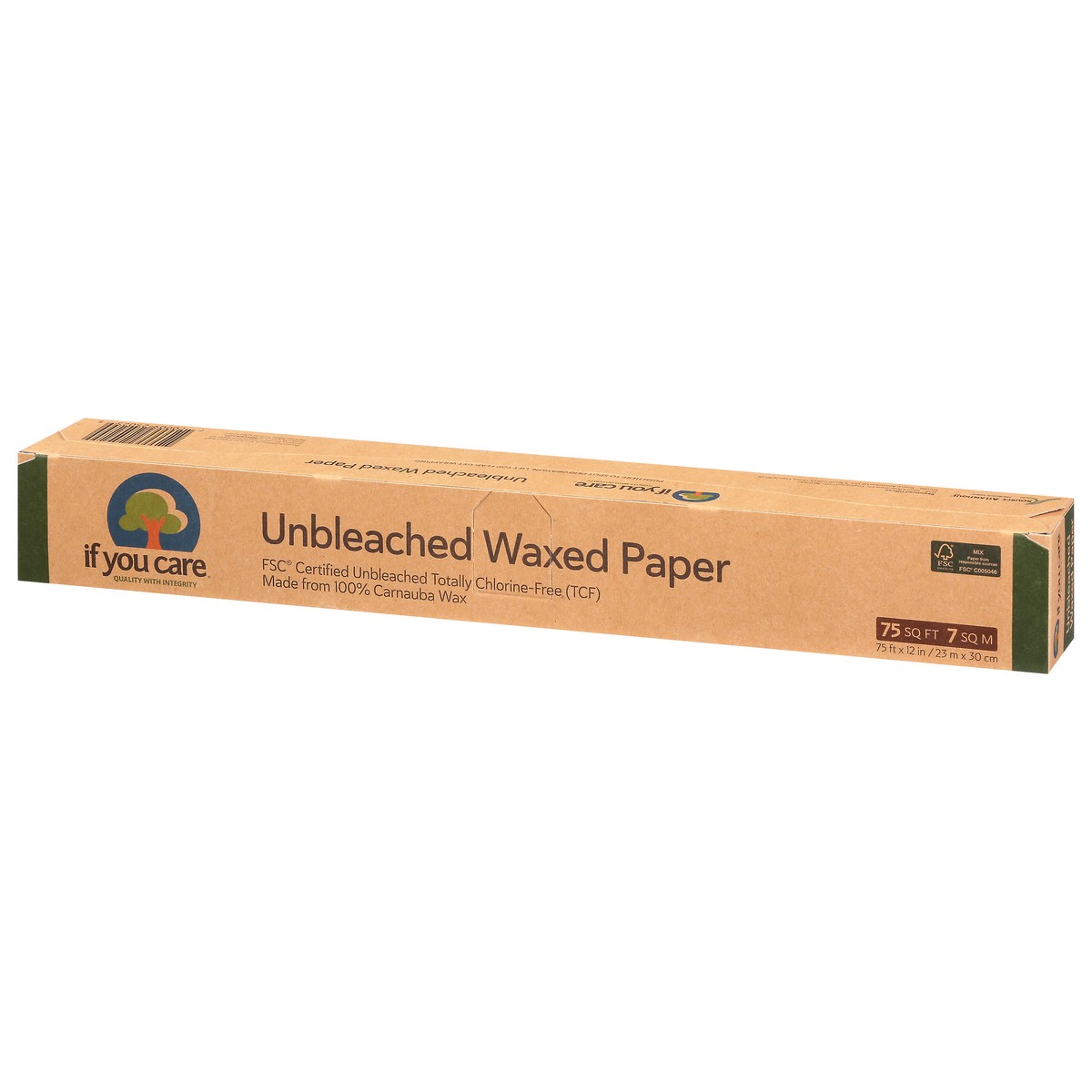 slide 7 of 10, If You Care Unbleached Totally Chlorine-Free Waxed Paper, 1 ct
