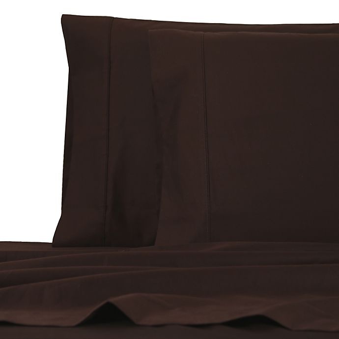 slide 1 of 1, Wamsutta Dream Zone 1000-Thread-Count Sateen Standard Pillowcases - Chocolate, 2 ct