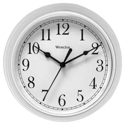 Westclox 9" White Wall Clock