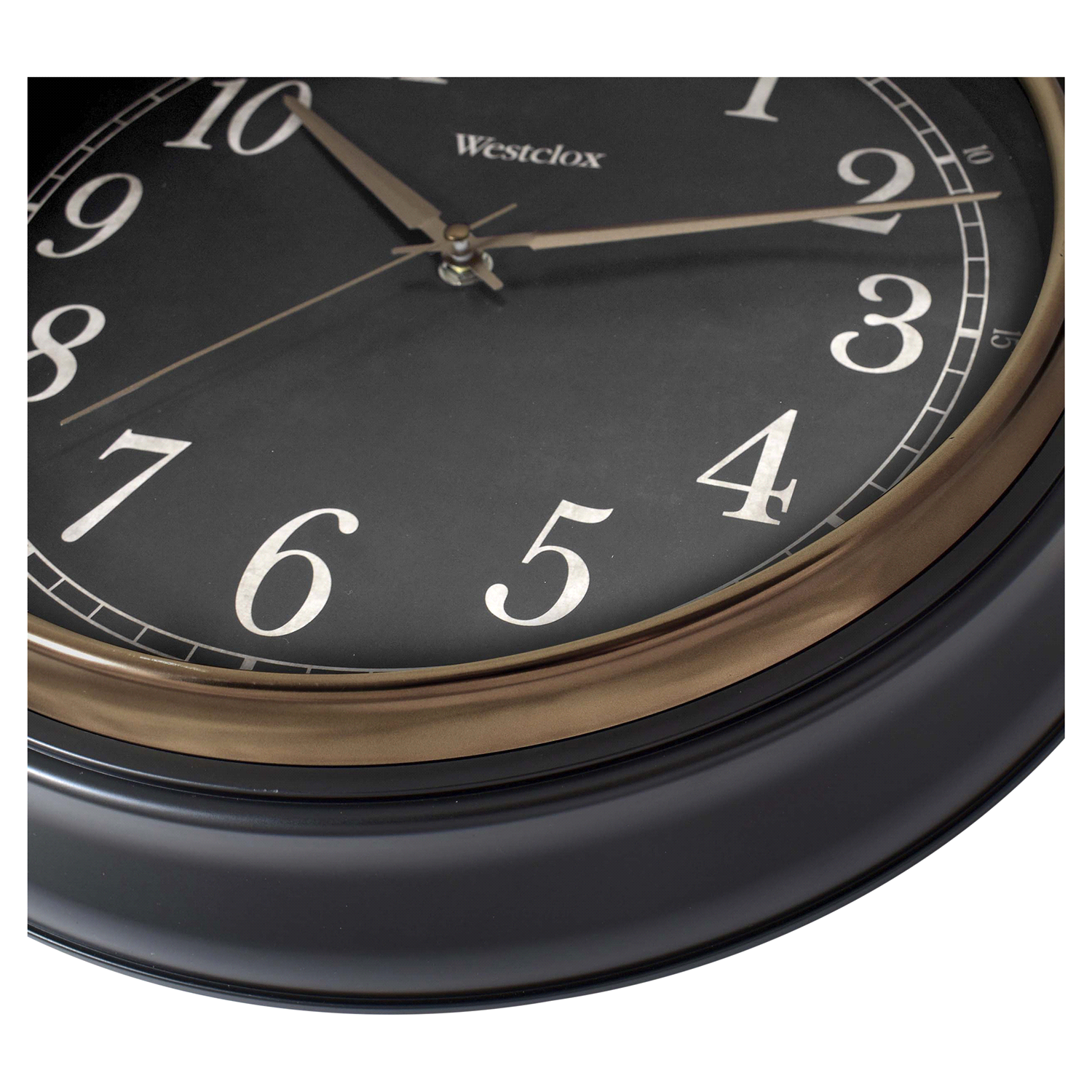 slide 3 of 3, Westclox Wall Clock 15.5 Black, 15.5 in