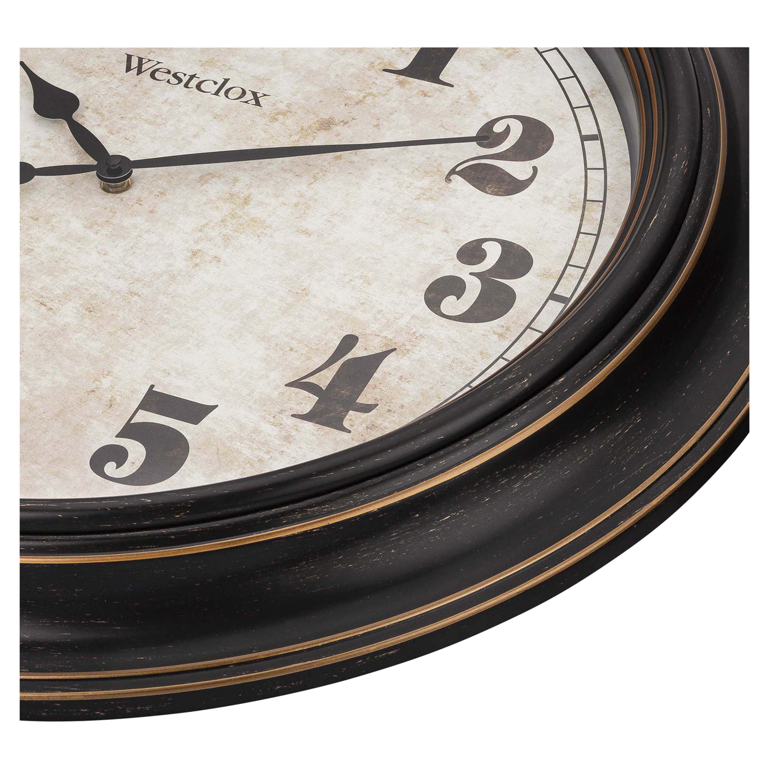 slide 4 of 4, Westclox 20” Black Traditional Wall Clock, 20 in