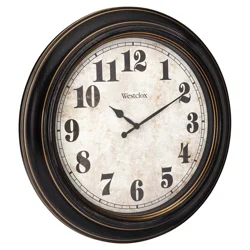 Westclox 20” Black Traditional Wall Clock