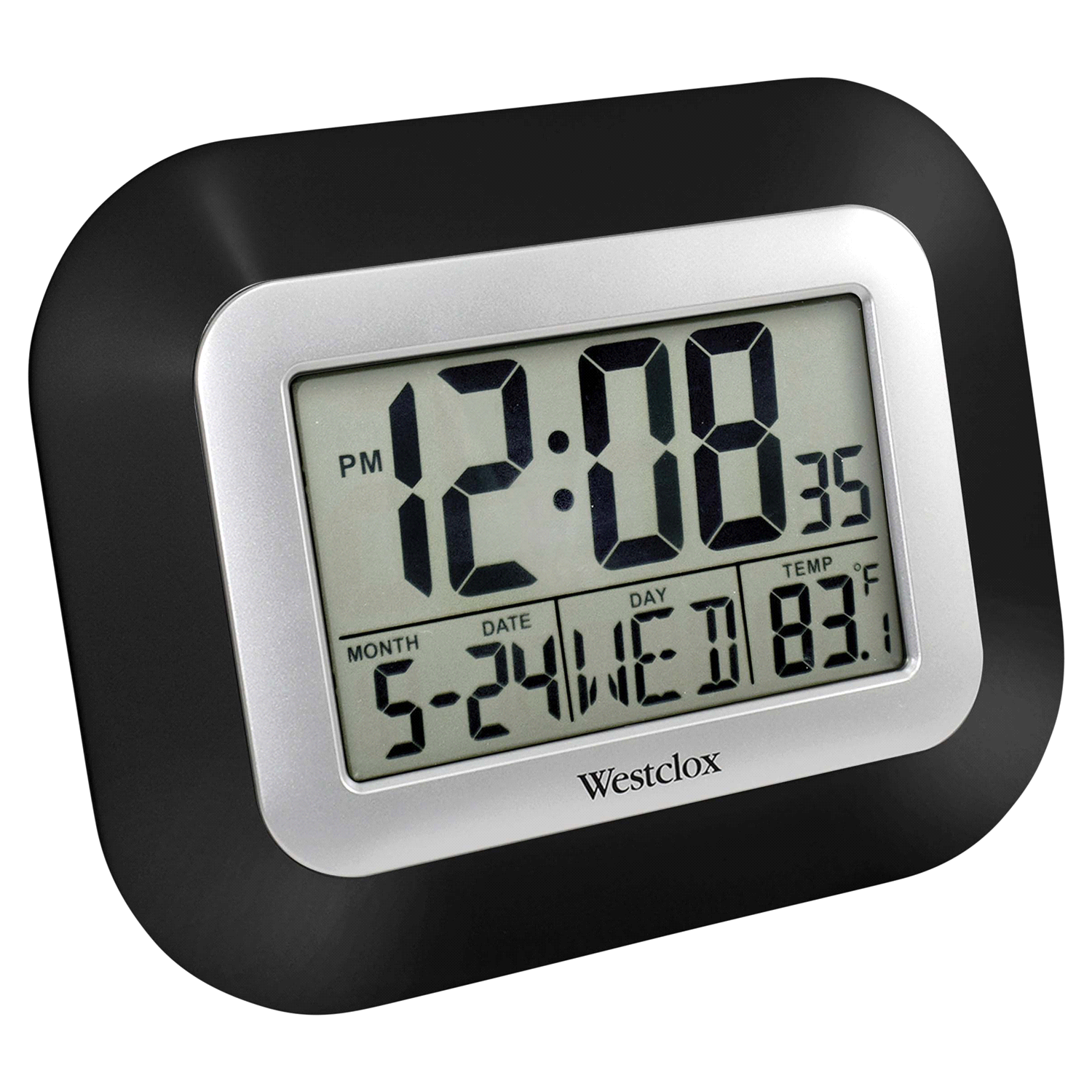 slide 2 of 3, 55006Bk Dual Function-Wall Clock Or, 1 ct