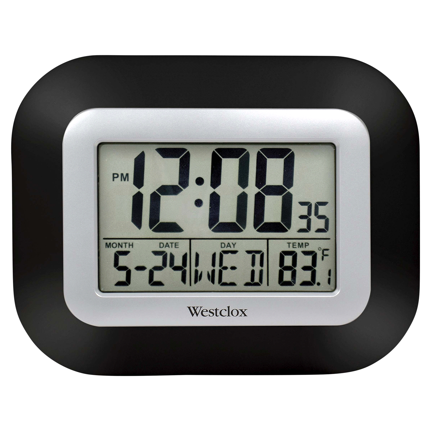 slide 1 of 3, 55006Bk Dual Function-Wall Clock Or, 1 ct
