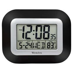 55006Bk Dual Function-Wall Clock Or