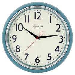 Westclox Wall Clock 12 Teal Retro