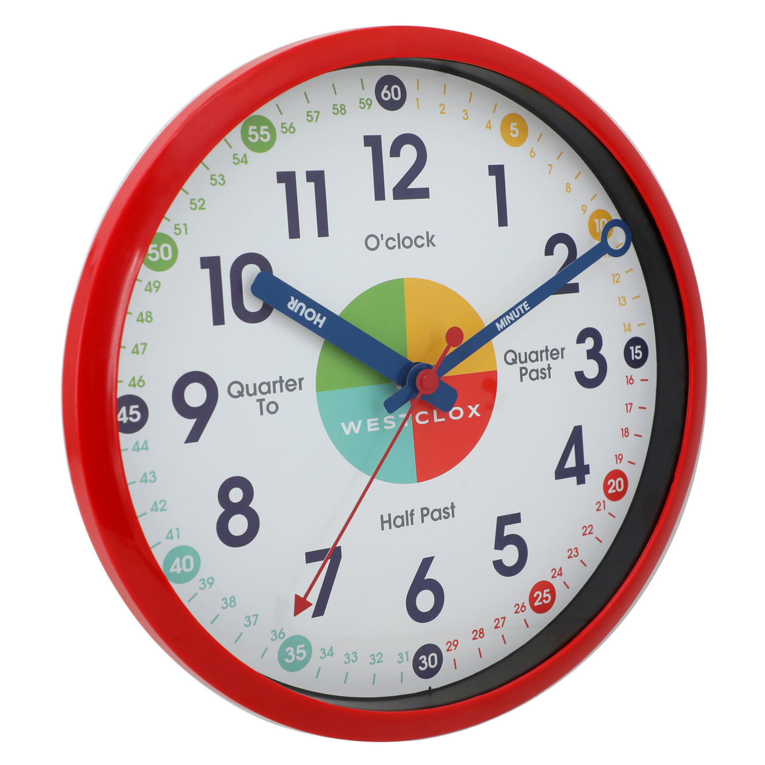 slide 2 of 2, 12" Time Teacher Wall Clock, 12 in
