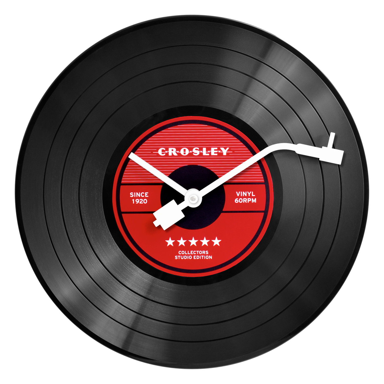 slide 1 of 1, 12 Record Wall Clock, 1 ct