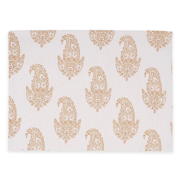 slide 2 of 2, KAF Home Rani Placemats - White/Gold, 4 ct