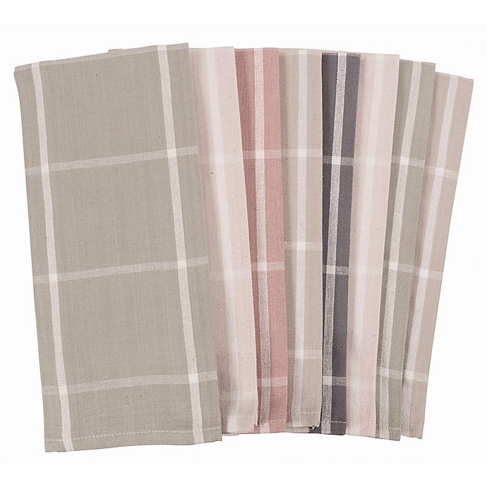 slide 1 of 2, KAF Home Chambray Striped Kitchen Towels, 8 ct