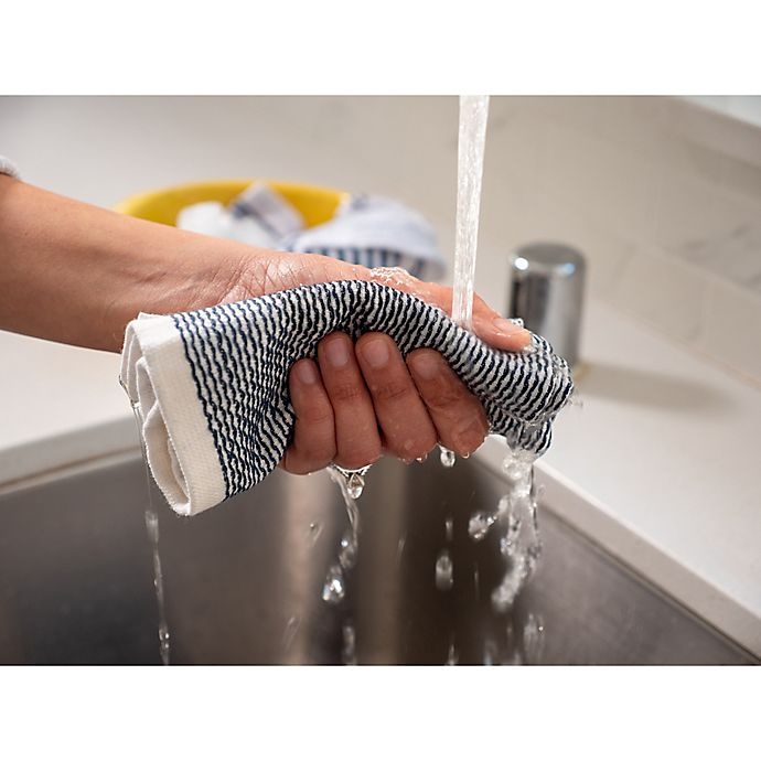 slide 7 of 10, Artisanal Kitchen Supply Reversible Terry Kitchen Towels - Grey, 4 ct