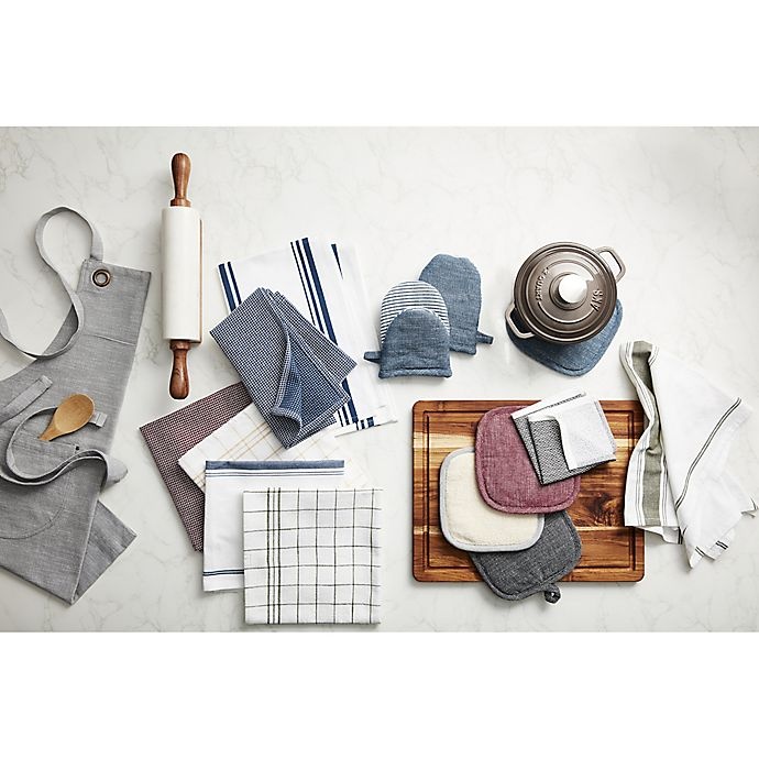 slide 3 of 11, Artisanal Kitchen Supply Flat Kitchen Towels - Grey, 4 ct