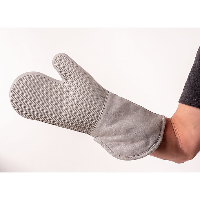 slide 4 of 7, Artisanal Kitchen Supply Silicone Oven Mitt - Grey, 1 ct