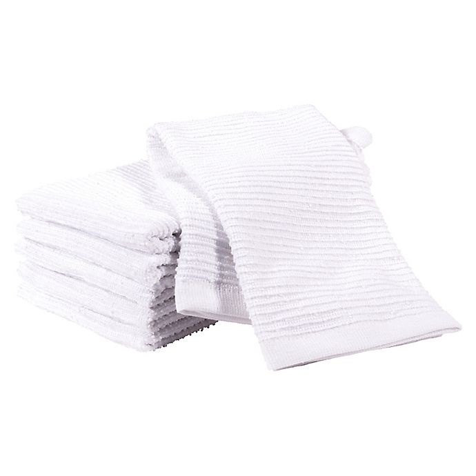 slide 3 of 3, Simply Essential Bar Mop Kitchen Towels - White, 6 ct