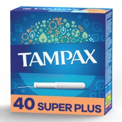 Tampax Anti-Slip Grip Cardboard Applicator Super Plus Absorbency Tampons