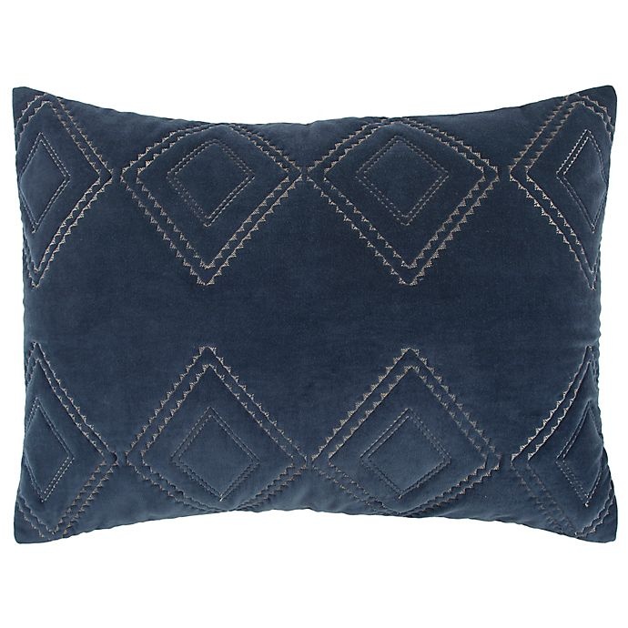 slide 1 of 1, Rizzy Home Auden Standard Pillow Sham - Indigo, 1 ct