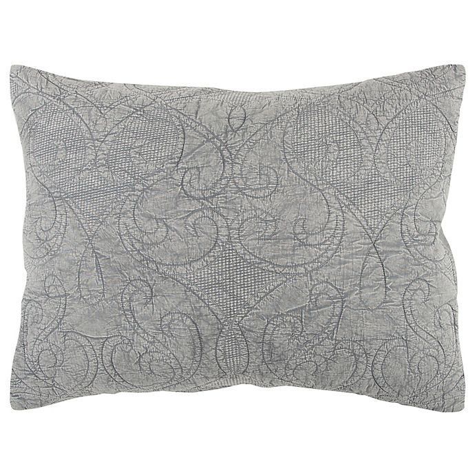 slide 1 of 1, Rizzy Home Anthony King Pillow Sham - Grey, 1 ct