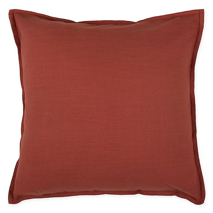 slide 1 of 1, Rizzy Home Flanged Square Indoor/Outdoor Throw Pillow - Paprika, 1 ct