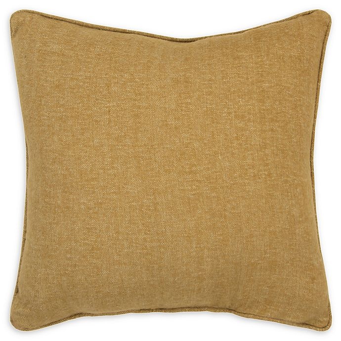 slide 1 of 5, Rizzy Home Solid Pintucked Square Throw Pillow - Tan, 1 ct