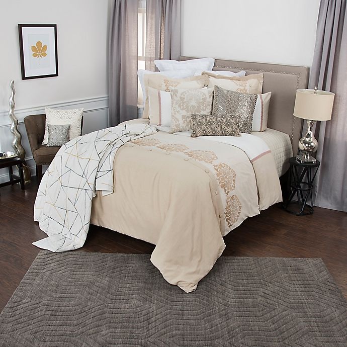 slide 6 of 9, Rizzy Home Alysa Collection Embroidered Queen Duvet Cover Set - Brown, 3 ct