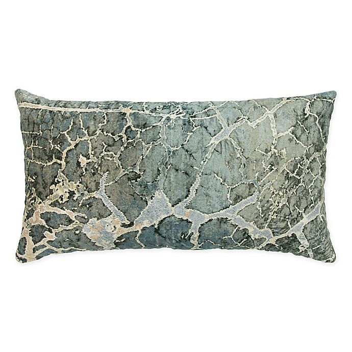 slide 1 of 5, Rizzy Home Abstract Oblong Throw Pillow - Grey, 14 in x 26 in