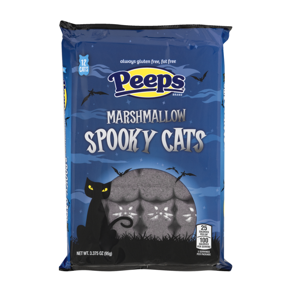 slide 1 of 1, Peeps Marshmallow Spooky Cats, 3.375 oz