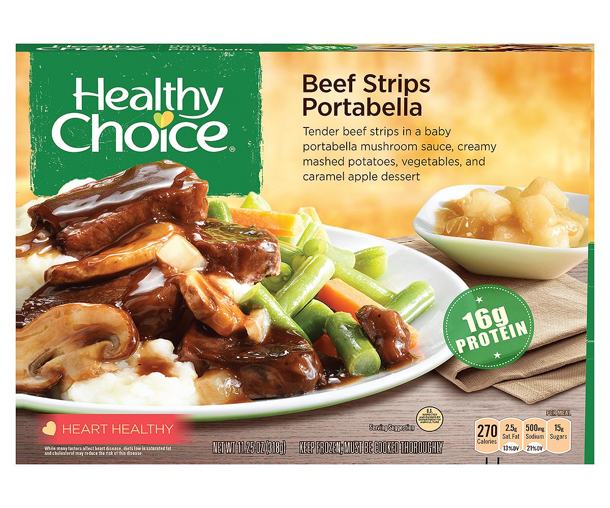 slide 1 of 4, Healthy Choice Beef Strips Portabella 11.25 oz, 11.25 oz