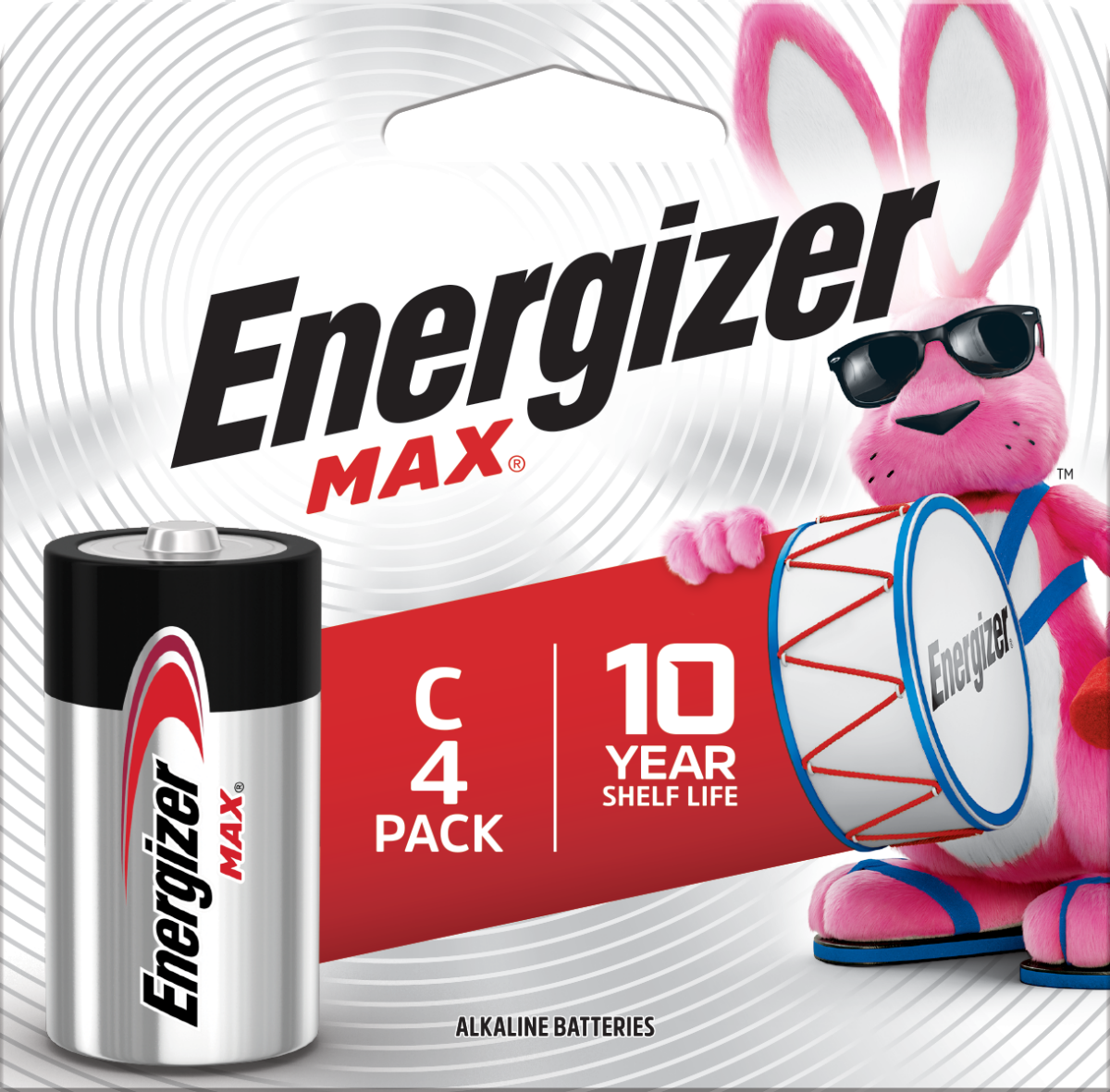 slide 1 of 2, Energizer Max C Alkaline Batteries 4 Each, 4 ct